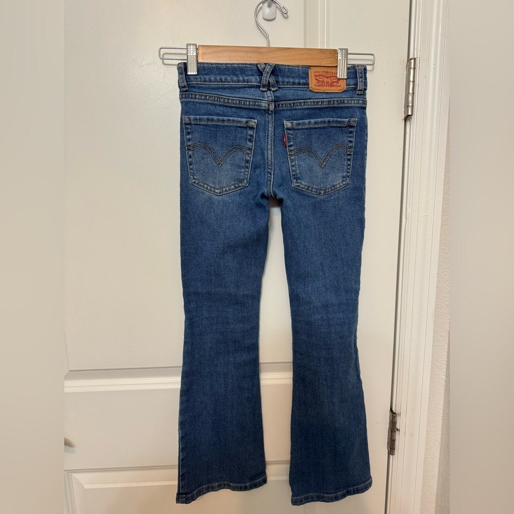 Levi's Kids Blue Regular Rise Flare Jeans - Picture 2 of 4